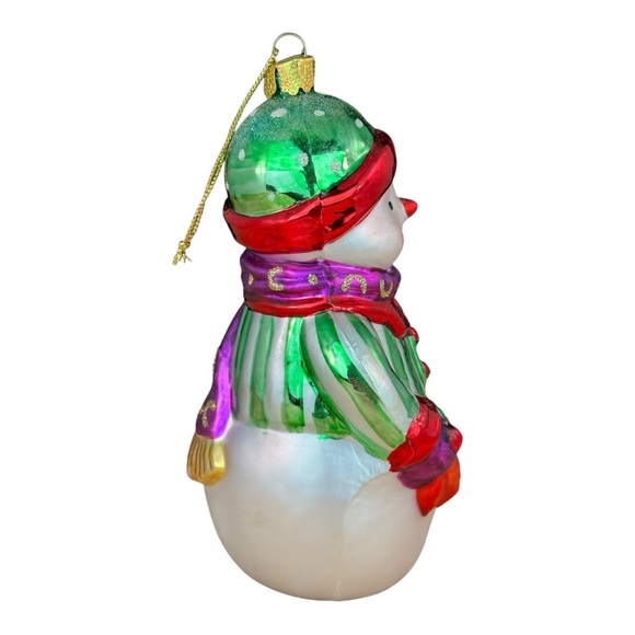 Brass Key Snowman Ornament Christmas Treasures Classic Woodland Snowman Ornament - Picture 8 of 14